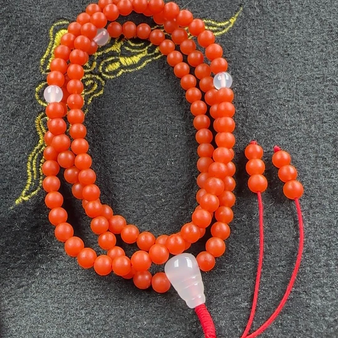 南红玛瑙多圈未镶嵌飞***滴