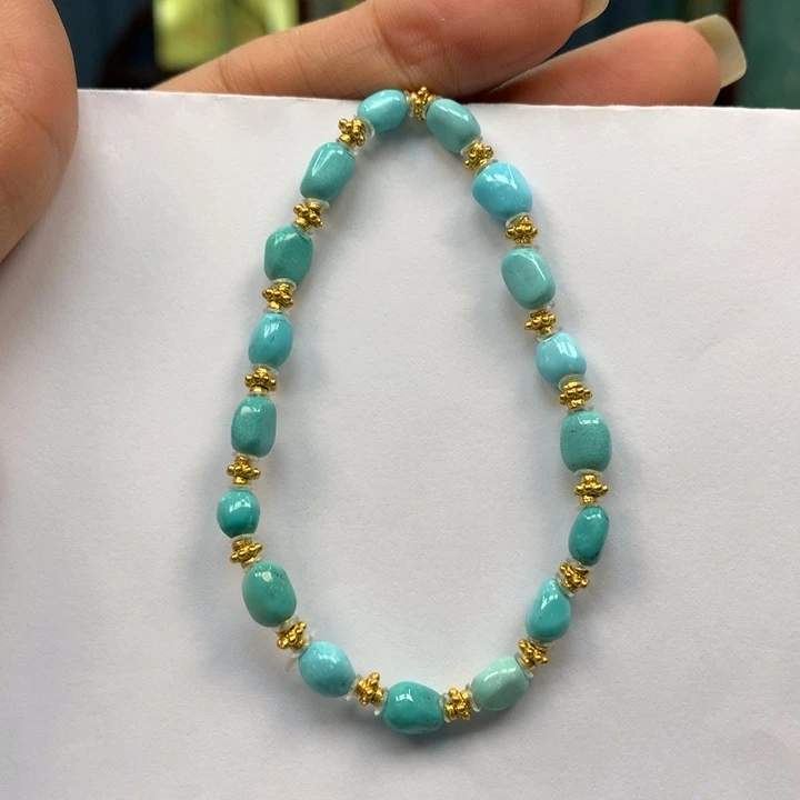 绿松石银S925镶嵌单圈