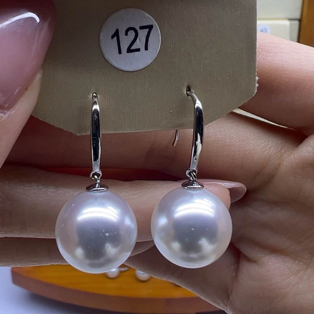 淡水珍珠耳饰银S925镶嵌