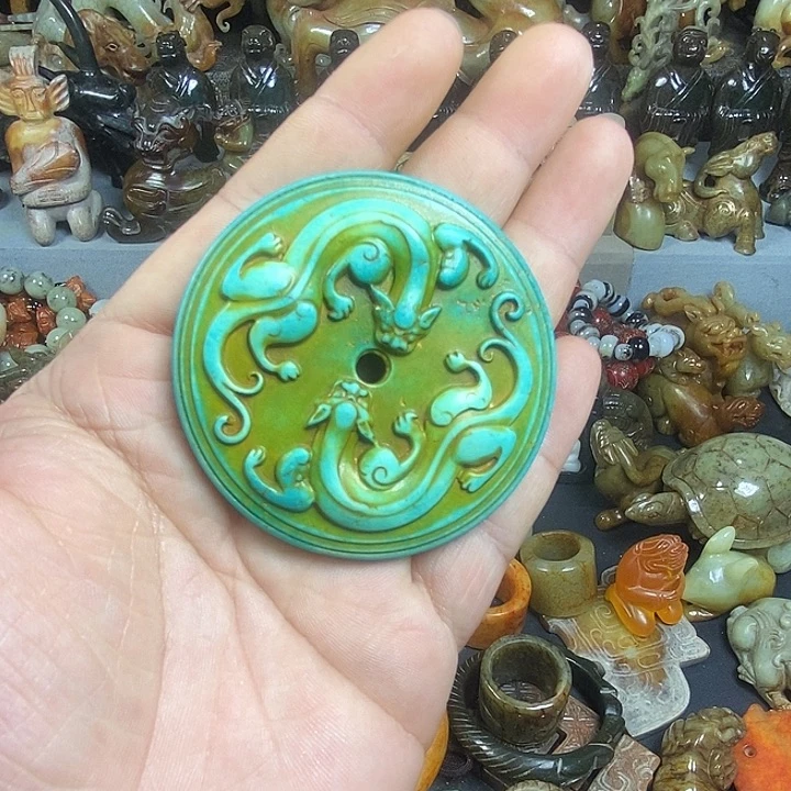 和田玉未镶嵌挂件