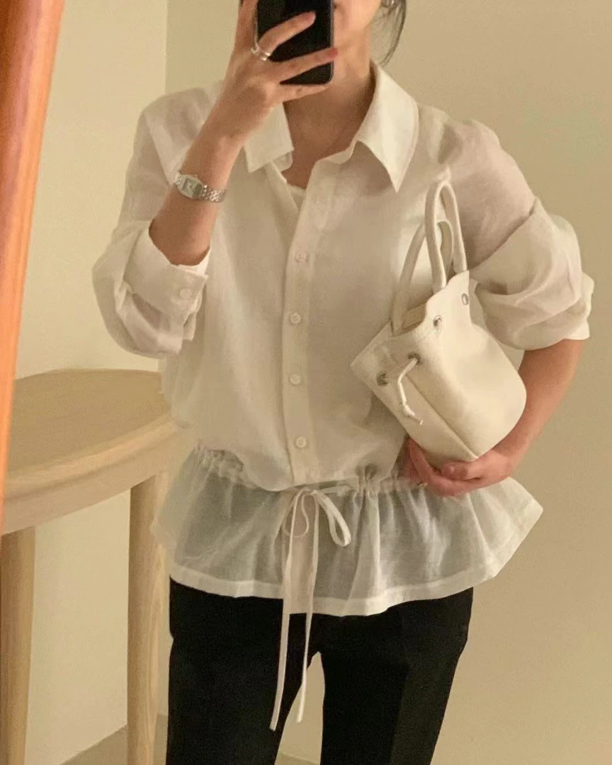 韩国东大门2025新款女装  704i 翻领开衫长袖时尚休闲百搭女士