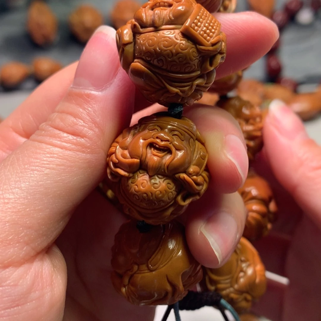 【闪购商品】橄榄核手串/手链煤***銷聚宝的财神