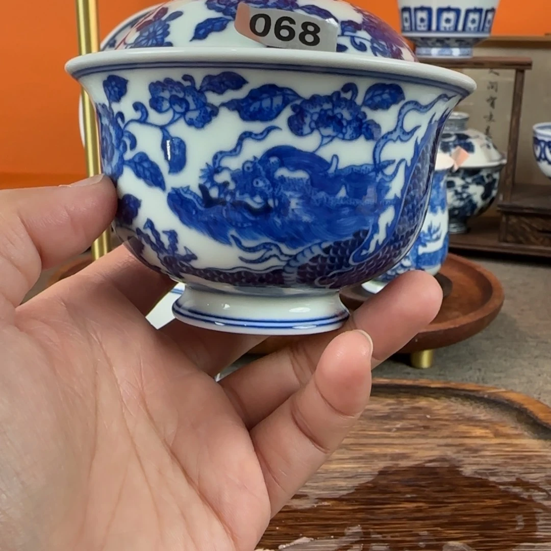 瓷片景德镇手绘青花茶器068