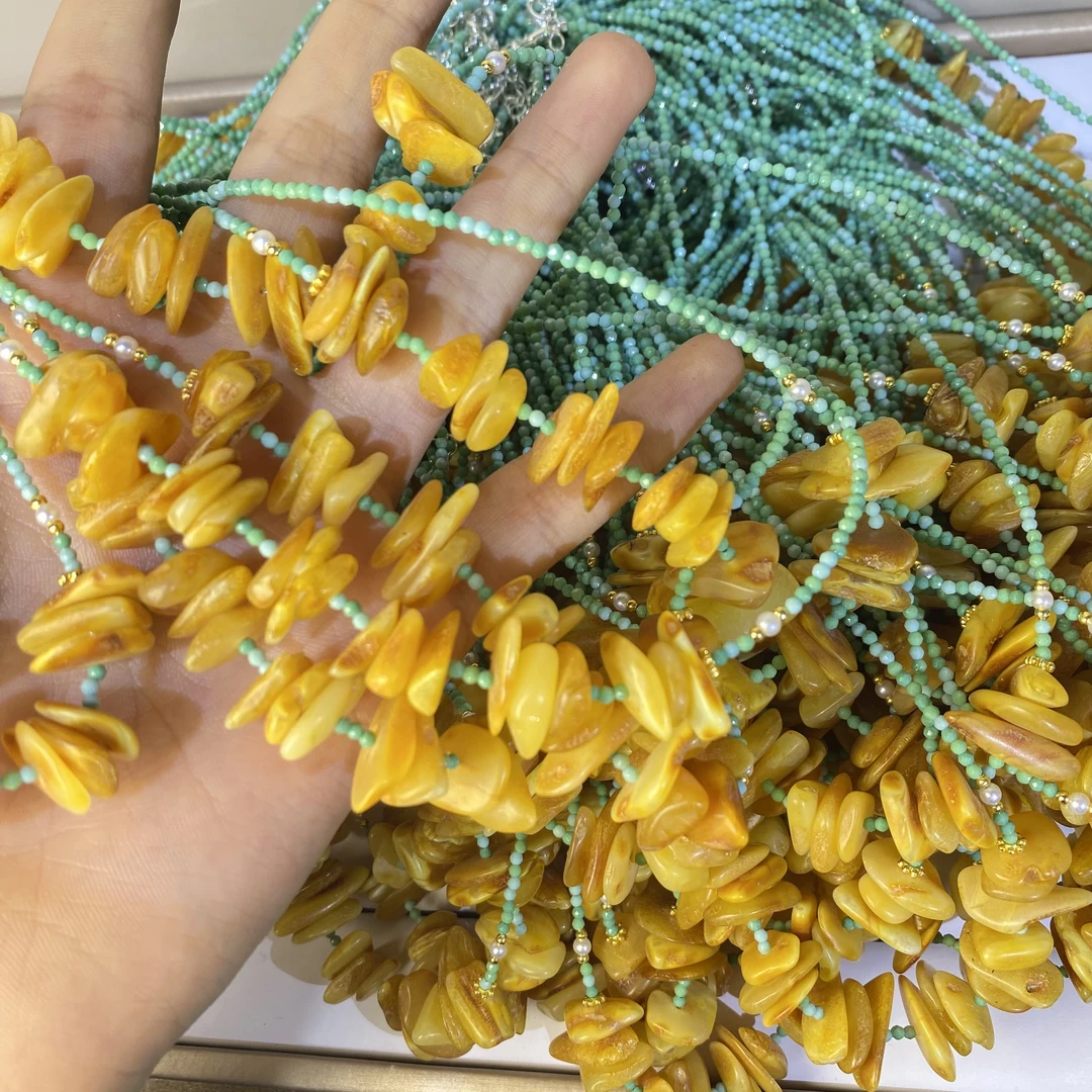 P41【赵小姐】时尚百搭蜜蜡项链