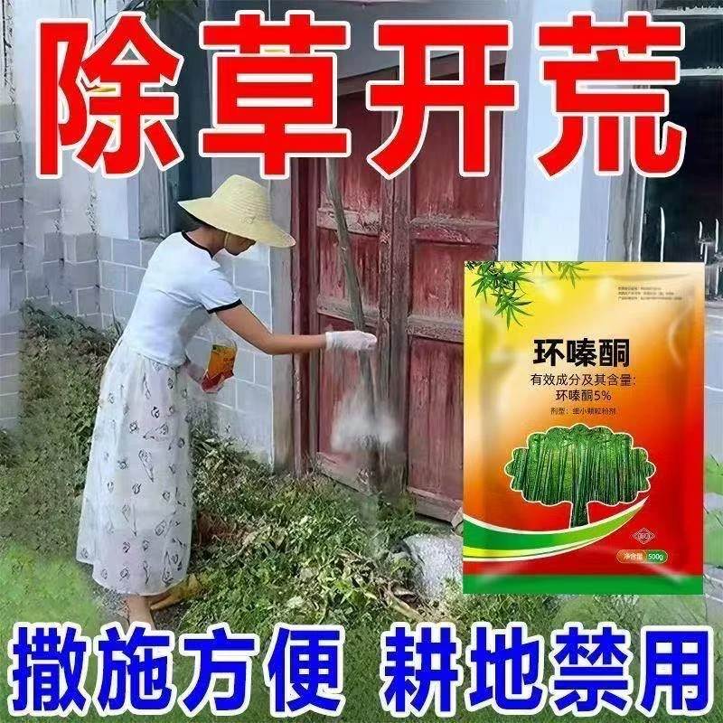 环嗪酮剂扫墓坟地除烂根药枯草除草剂专用药环嗪哃粉剂秦酮除竹子