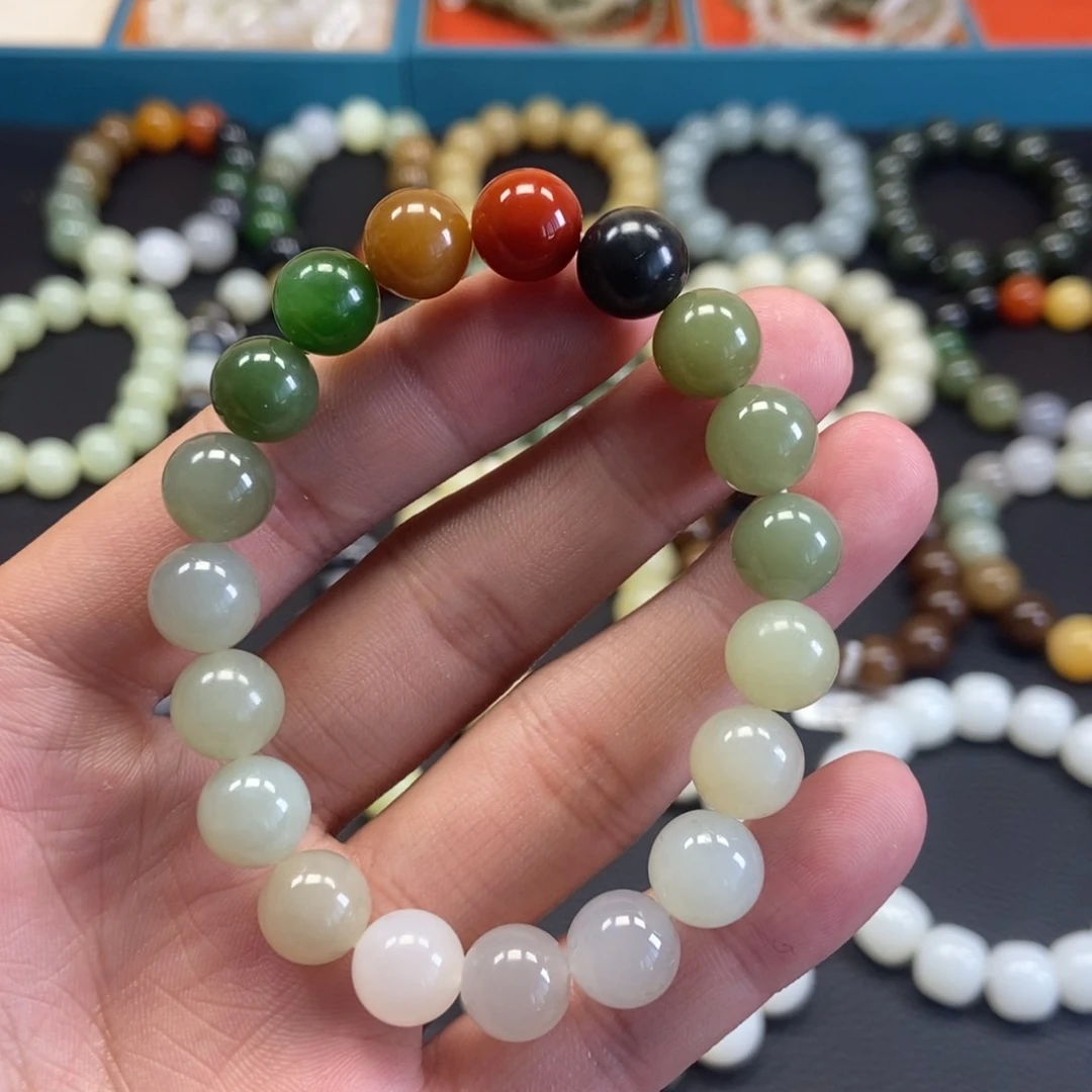 和田玉手串未镶嵌