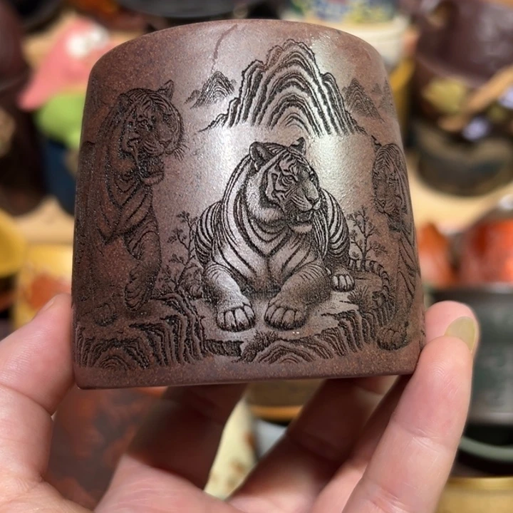 茶杯紫砂宜兴紫砂主人杯