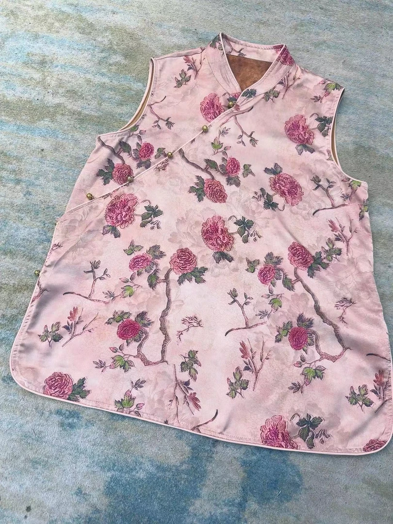 清雅盛开--中式国风气质时尚百搭休闲洋气女士复古夏季宽松连衣裙