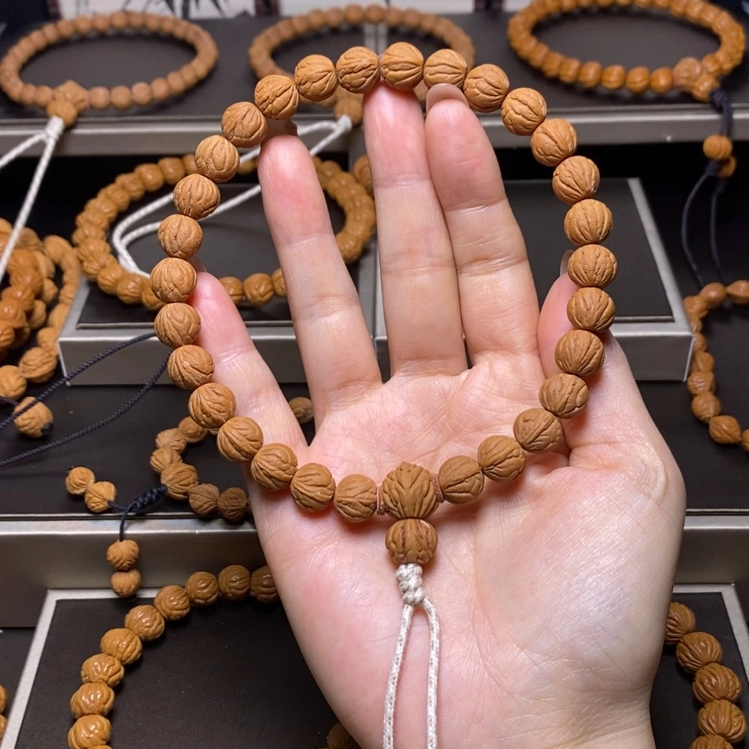 小***乐桃核手串秦岭桃核