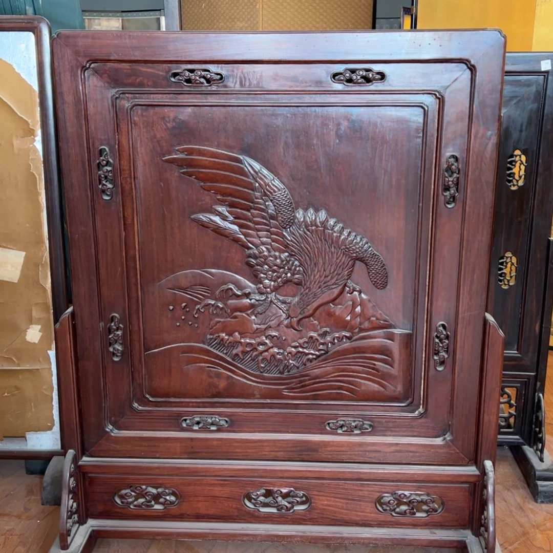 绘画屏风框画茶空间设计