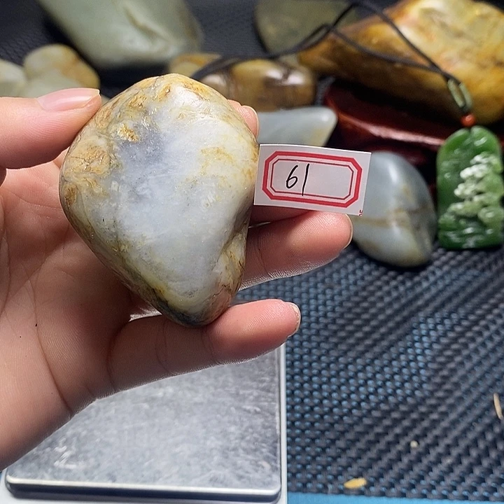 和田玉未镶嵌挂件61