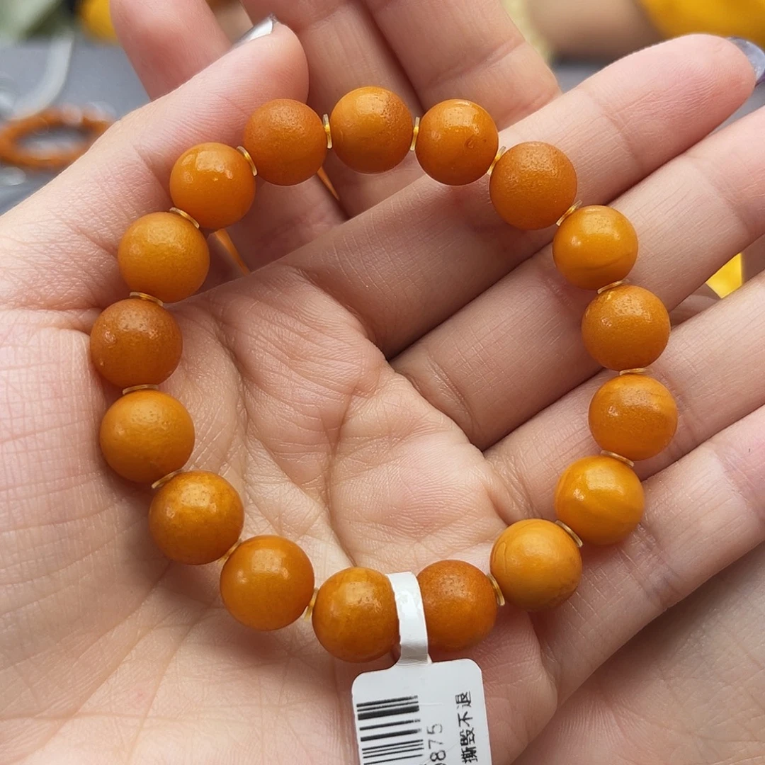 琥珀未镶嵌手链10 m多样性发其一