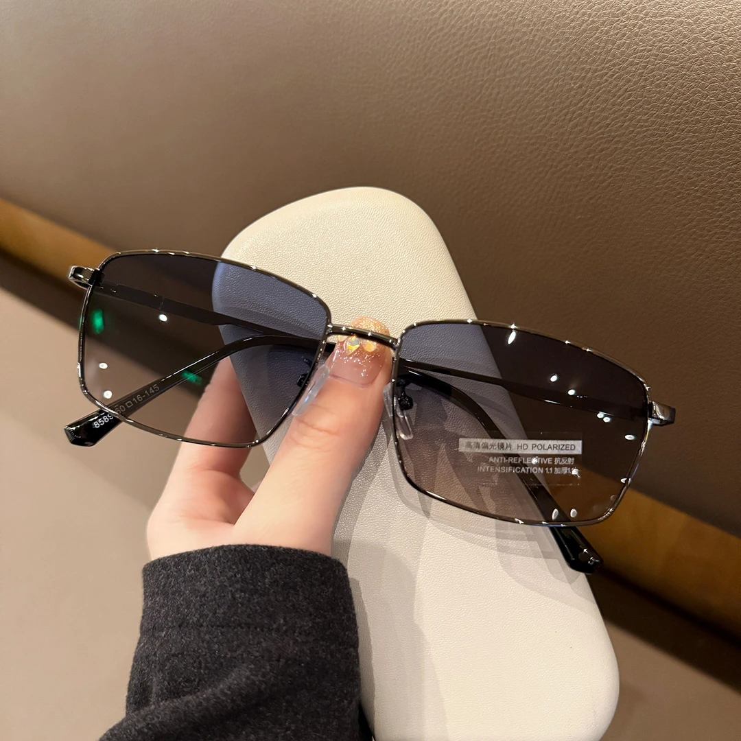 新款偏光太阳镜男士墨镜开车专用司机驾驶男大脸眼镜弹簧腿不夹脸