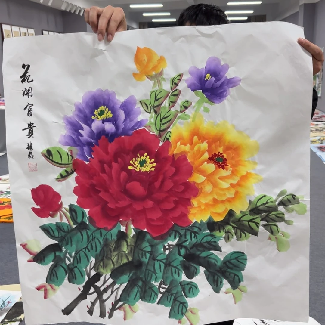 国画国画老师手绘作品