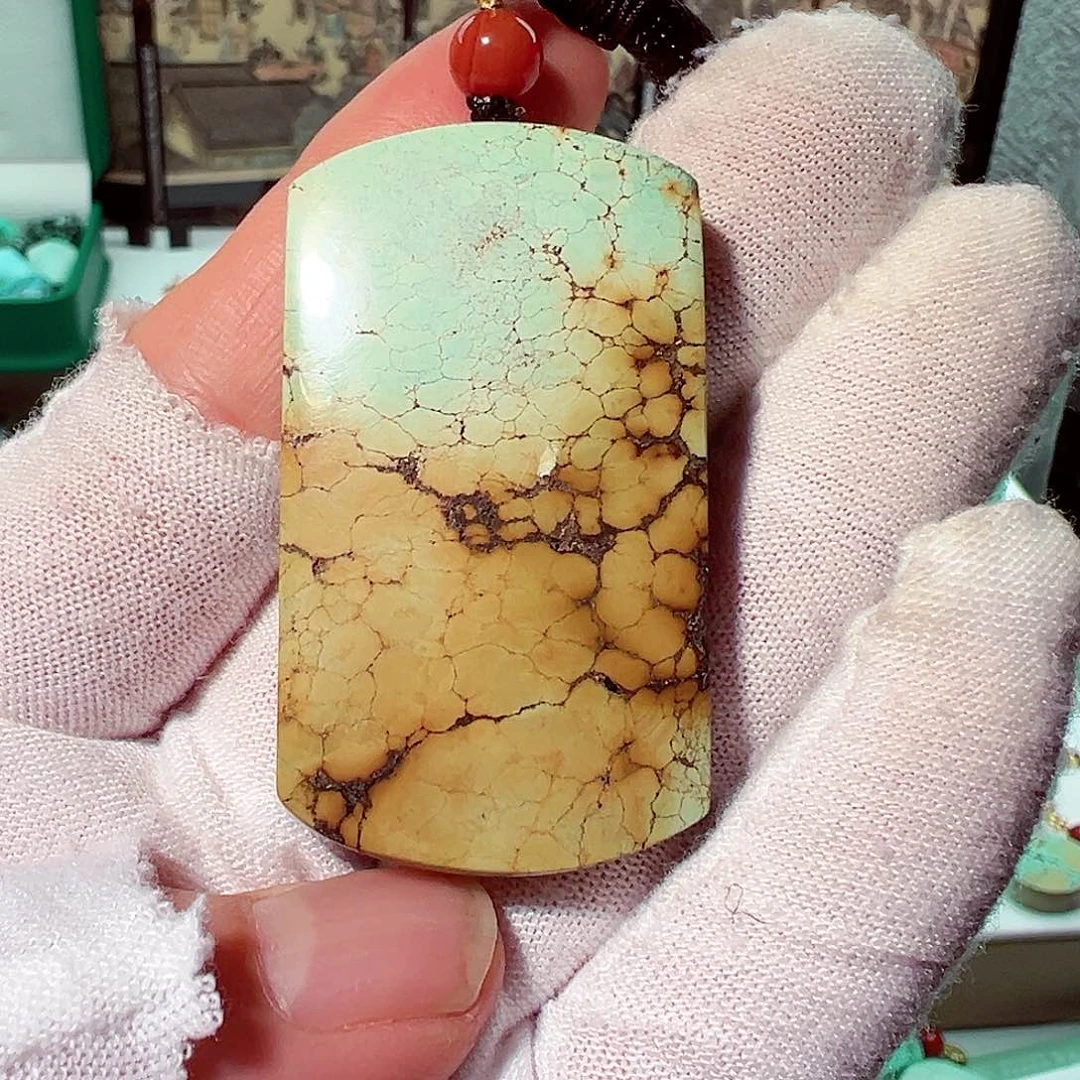 绿松石无事牌未镶嵌