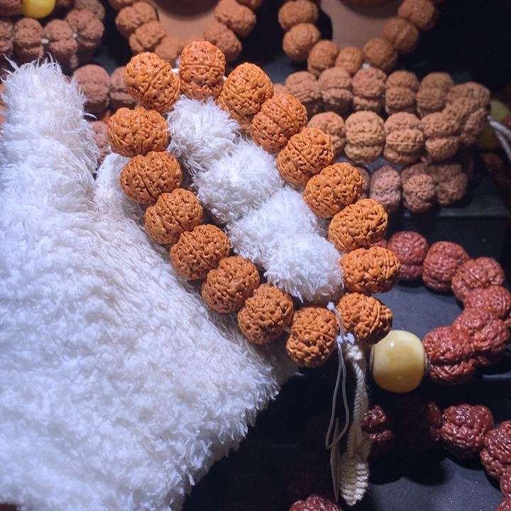 吊坠金刚菩提22尺纽扣六瓣梅花双龙定制