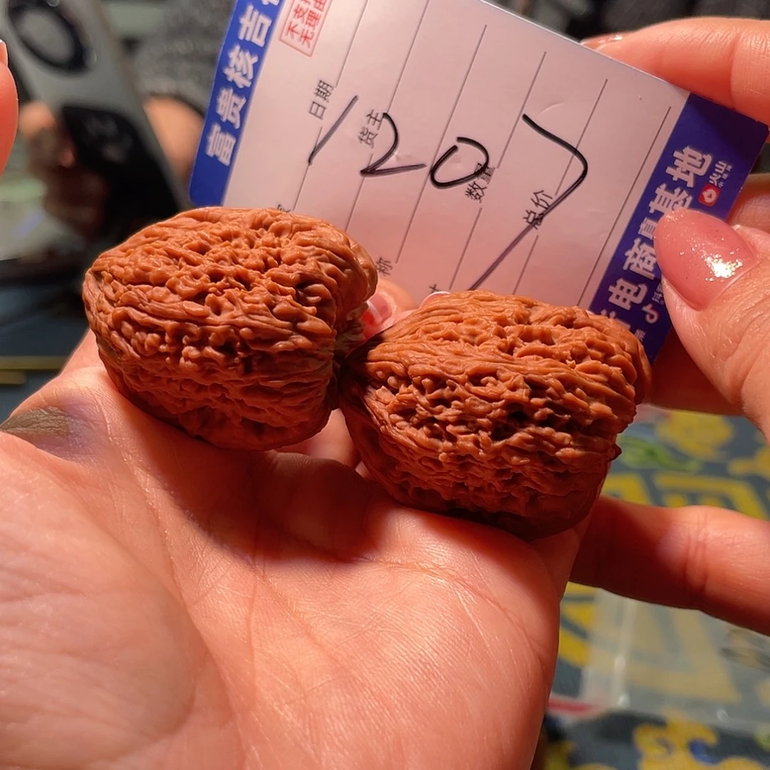 日***家把件核桃红皮南将石核潜艇鸡腿留疤涿鹿41高炮