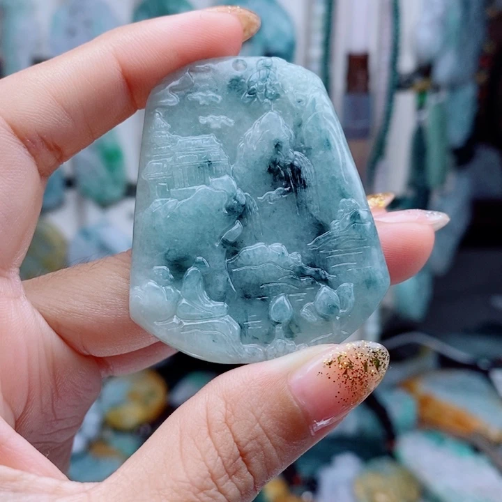 翡翠未镶嵌颈饰翡翠