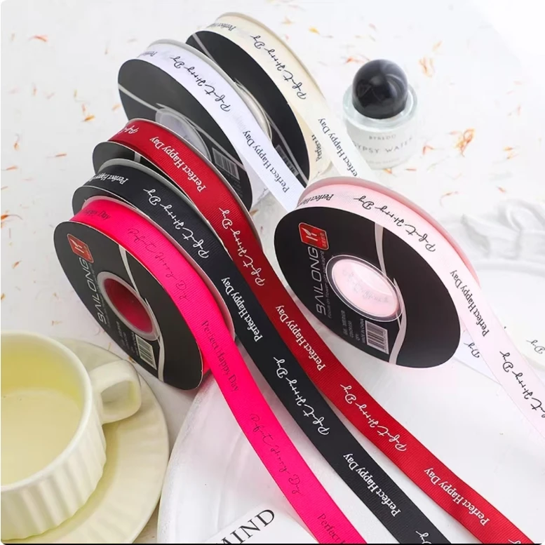 【微花宝】网红新款2.0cm英文螺纹带Perfect花艺包装花束丝带法式