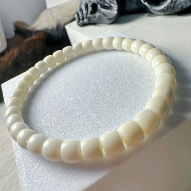 7×6白玉菩提直切单圈手串