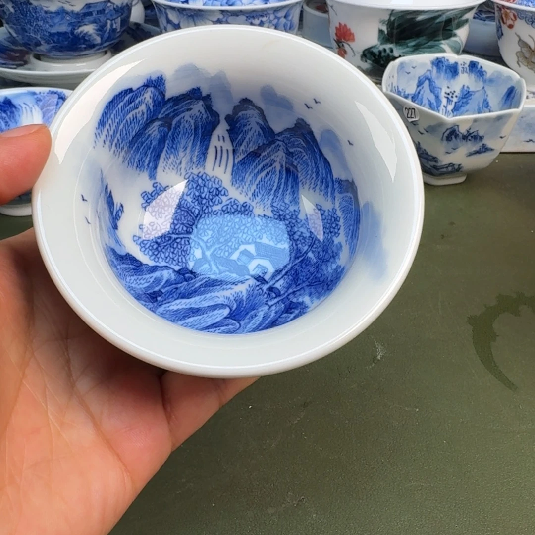 瓷景德镇纯手绘茶具圆圆293