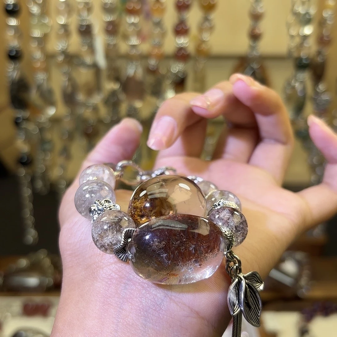 四***草合金手链水晶幽灵手链