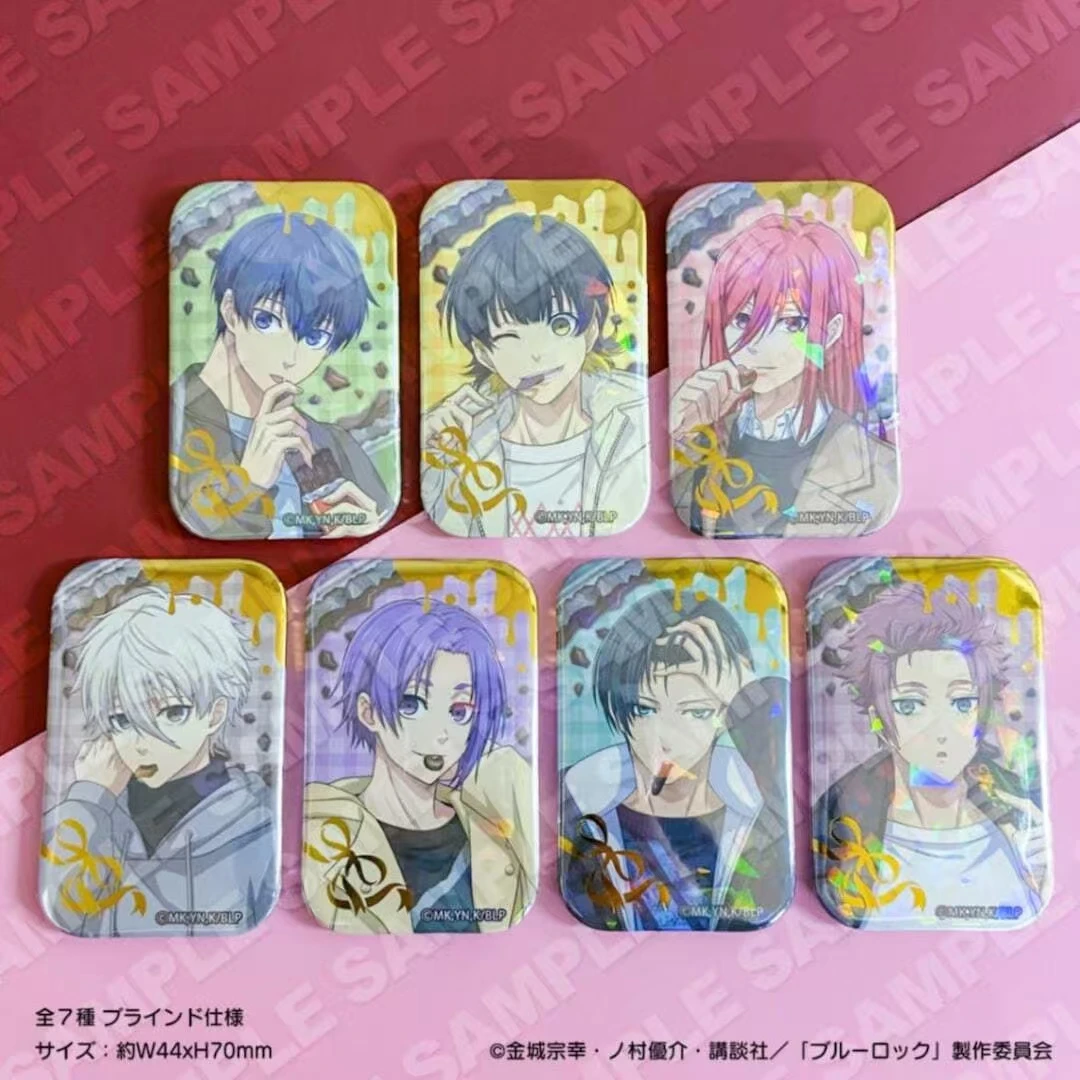 【拆盒】-日谷-《蓝色监狱》巧克力方吧唧系列潮流玩具盲盒（代拆）