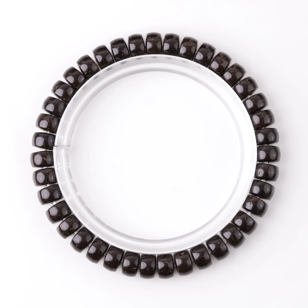 251139 原生态椰蒂精工药片单圈文玩手串