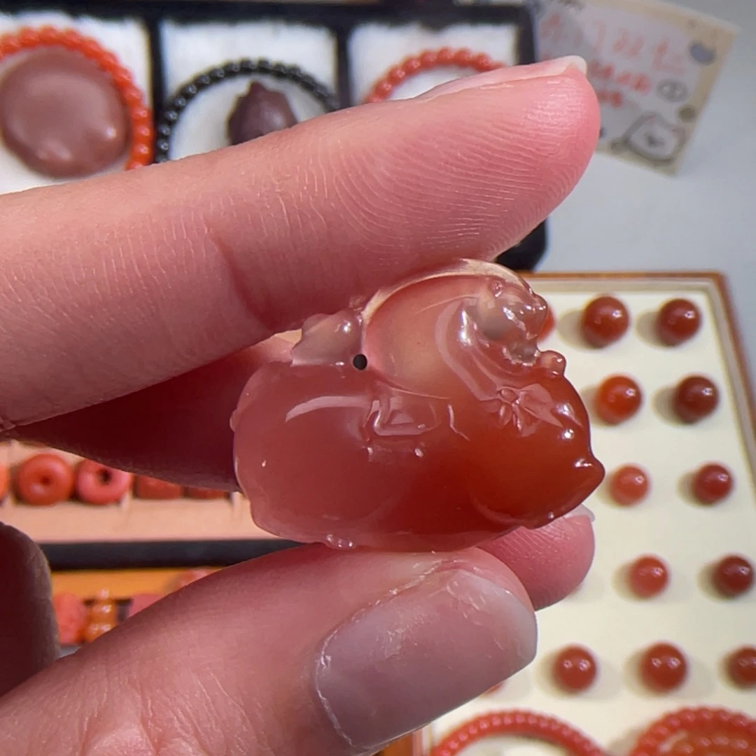 南红玛瑙未镶嵌唐马