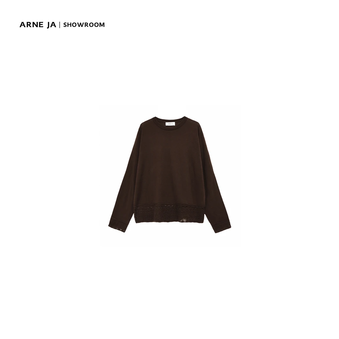 ARNE JA｜“镂空之美”叠穿刚需精织羊毛上衣W6329001