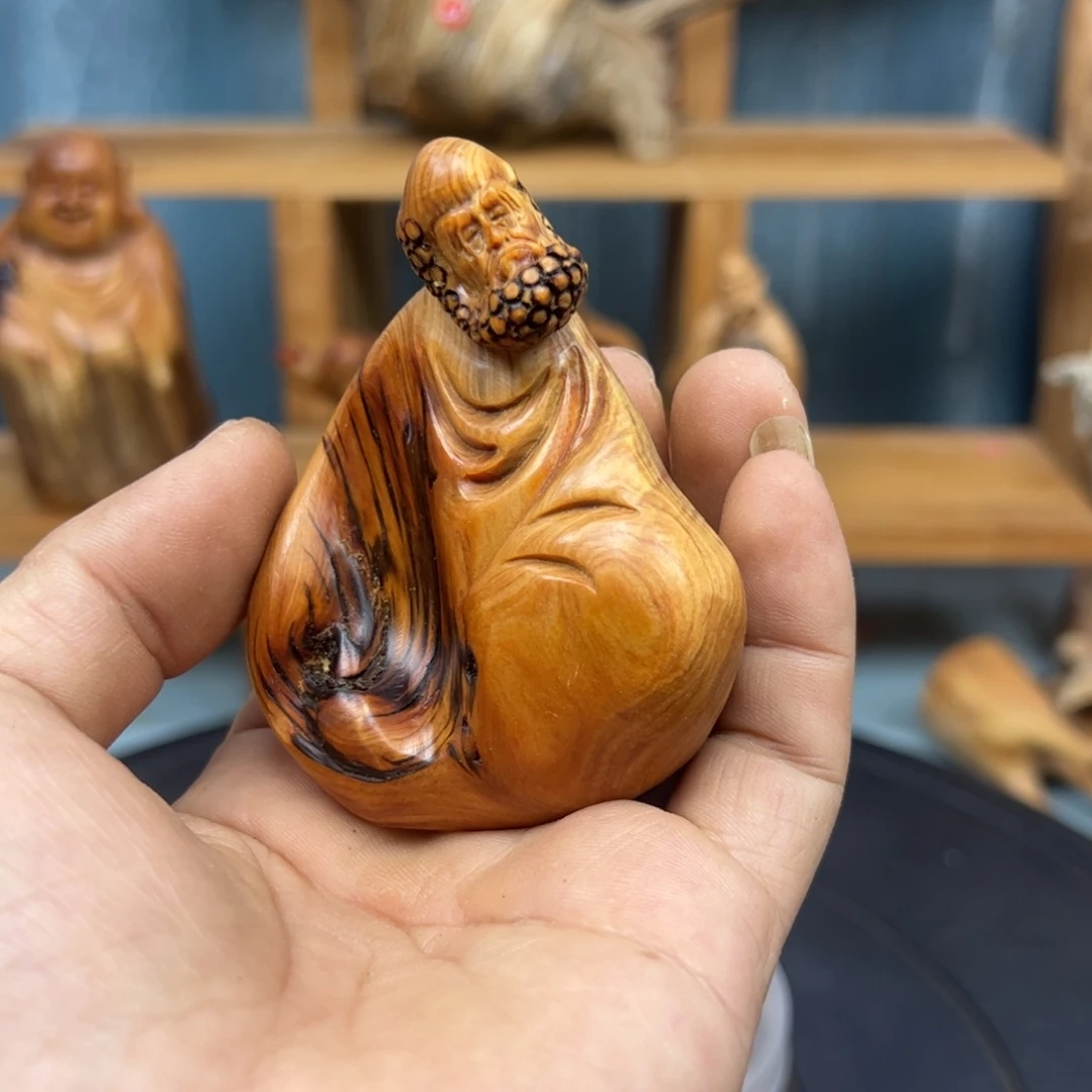 木茅*三崖柏木摆件手把件