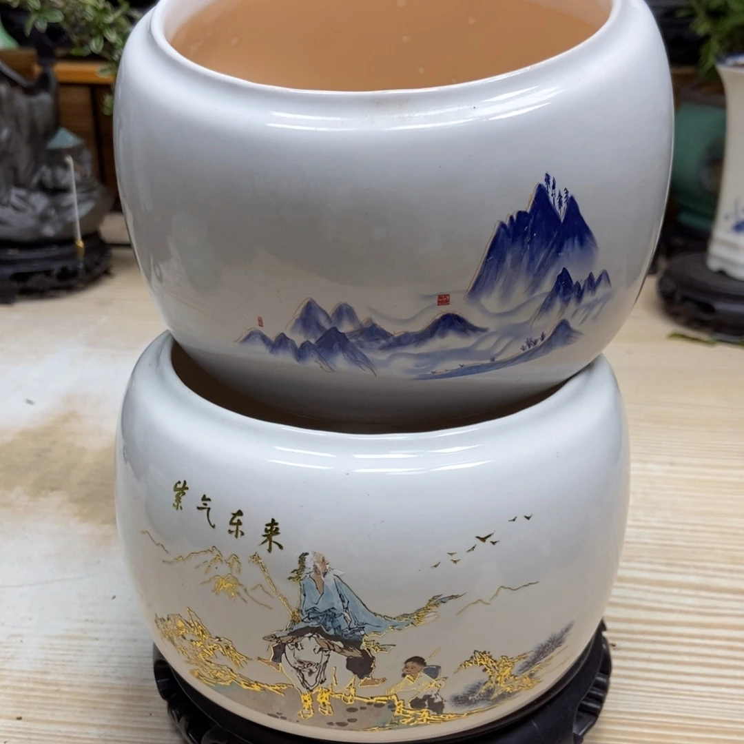 瓷片陶瓷花盆陶瓷艺术