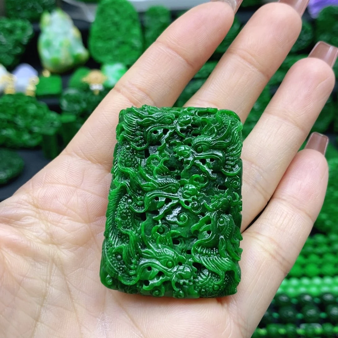 原***此翡翠未镶嵌颈饰翡翠牌