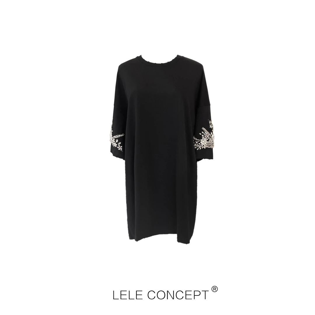 LELE CONCEPT｜【超】时尚百搭绣花T裙Q0342