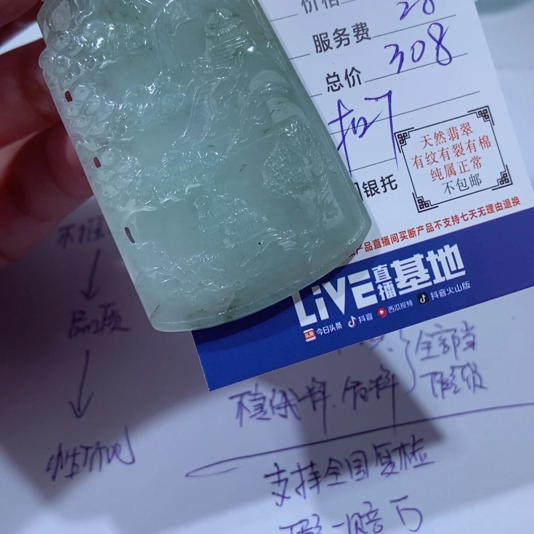 颈饰未镶嵌翡翠头*