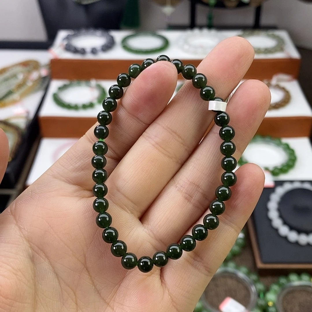 和田玉手串卡6未镶嵌