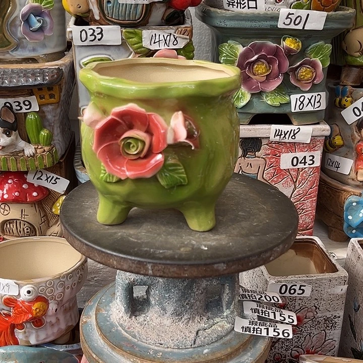 粗陶材质多肉花盆