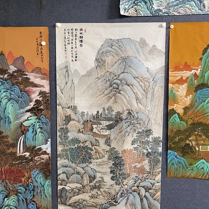 国画大六尺仿古山水一幅