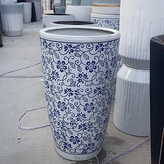 高腰锥青花大号口30高51福利