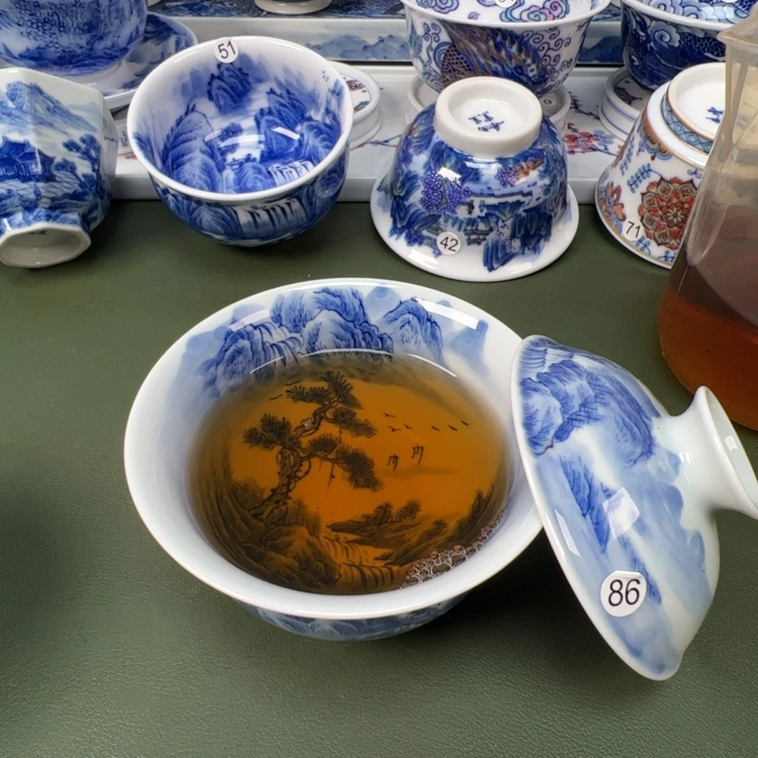 陶瓷景德镇纯手工纯手绘茶具木木86
