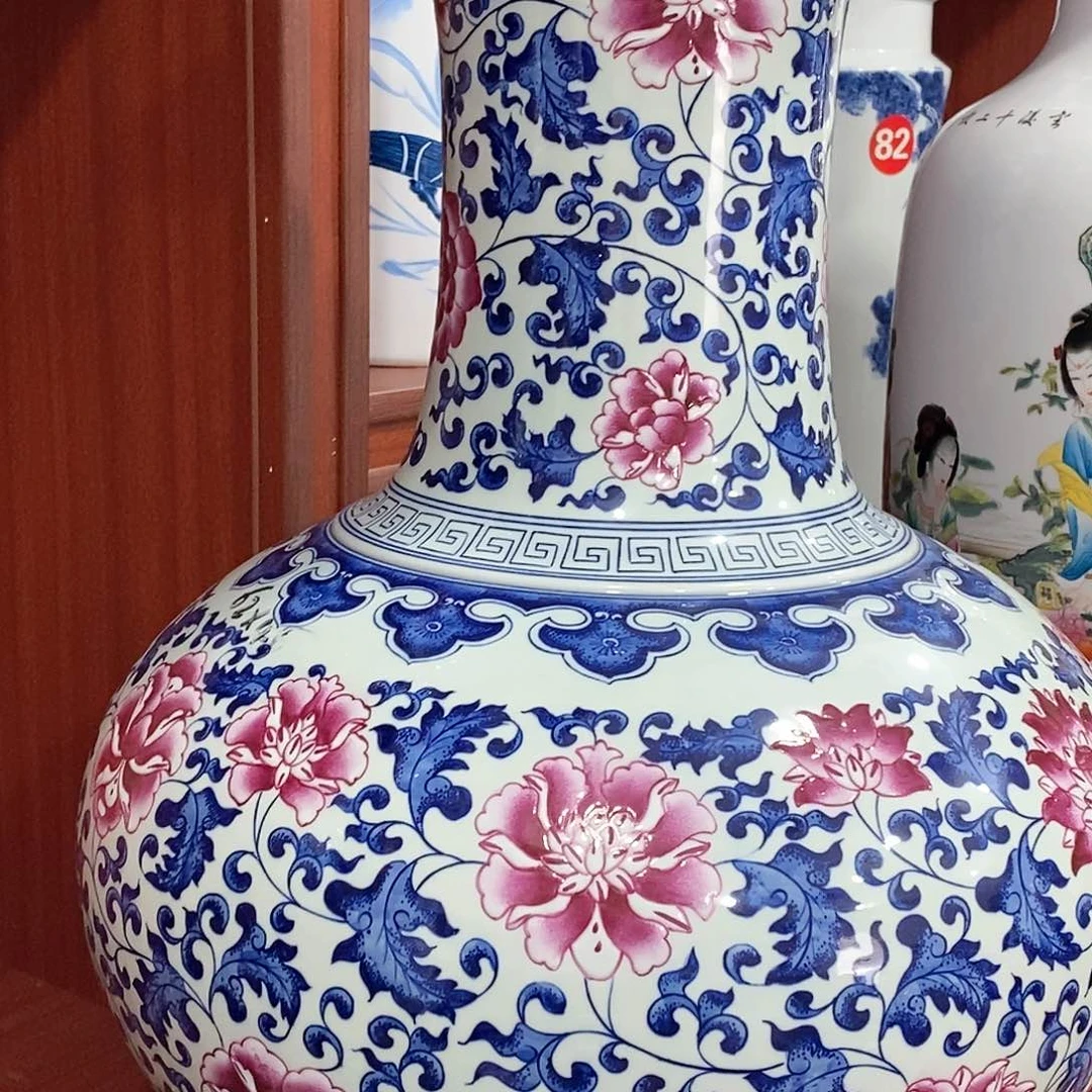 摆件长****产景德镇陶瓷花平