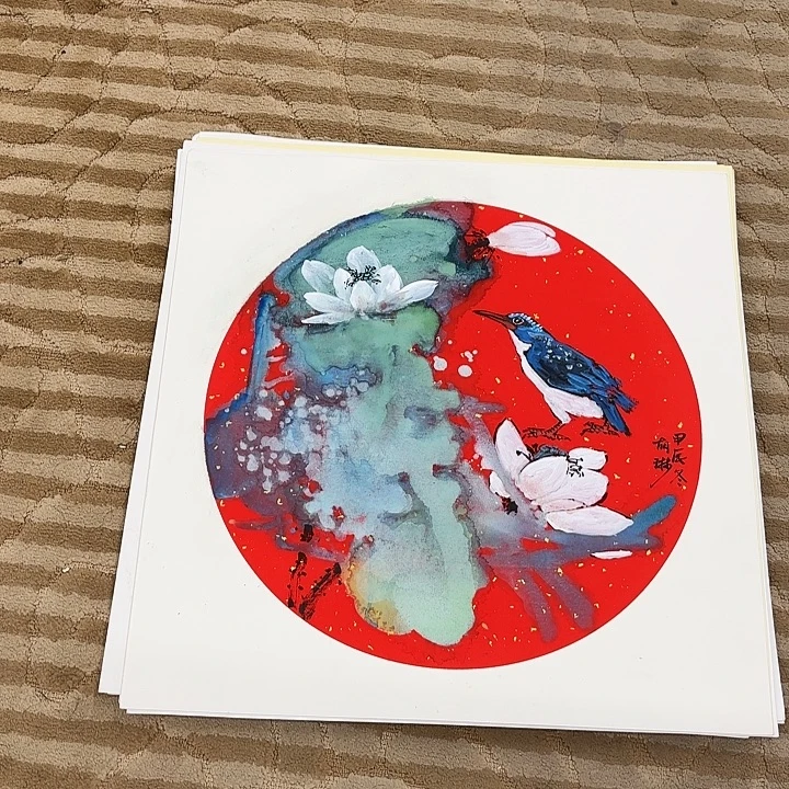 国画花鸟等多种鸟类和鸟类为食的