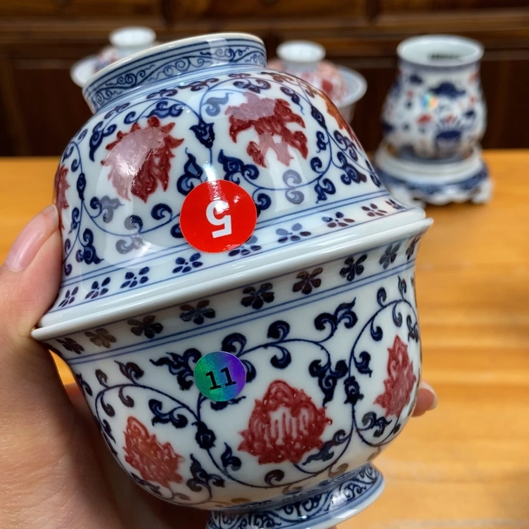 手绘现代茶具非古董