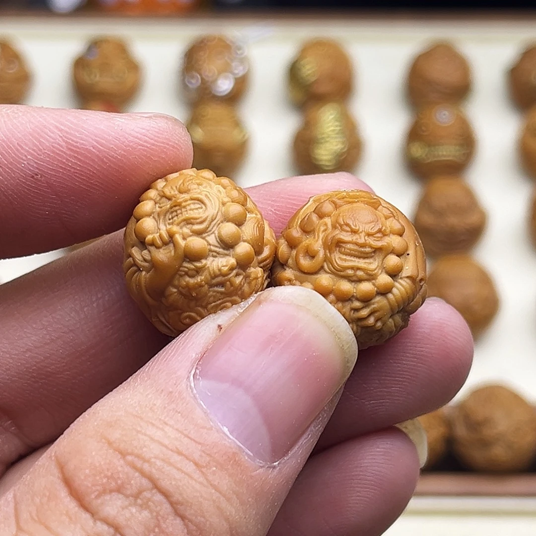 吊坠猴头核桃祥龙伏虎17