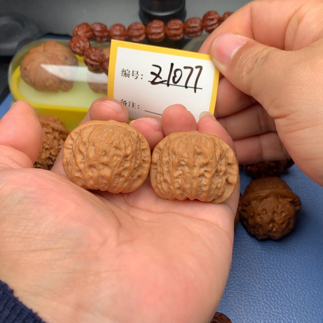 文玩核桃把件39玄龙凹底1077