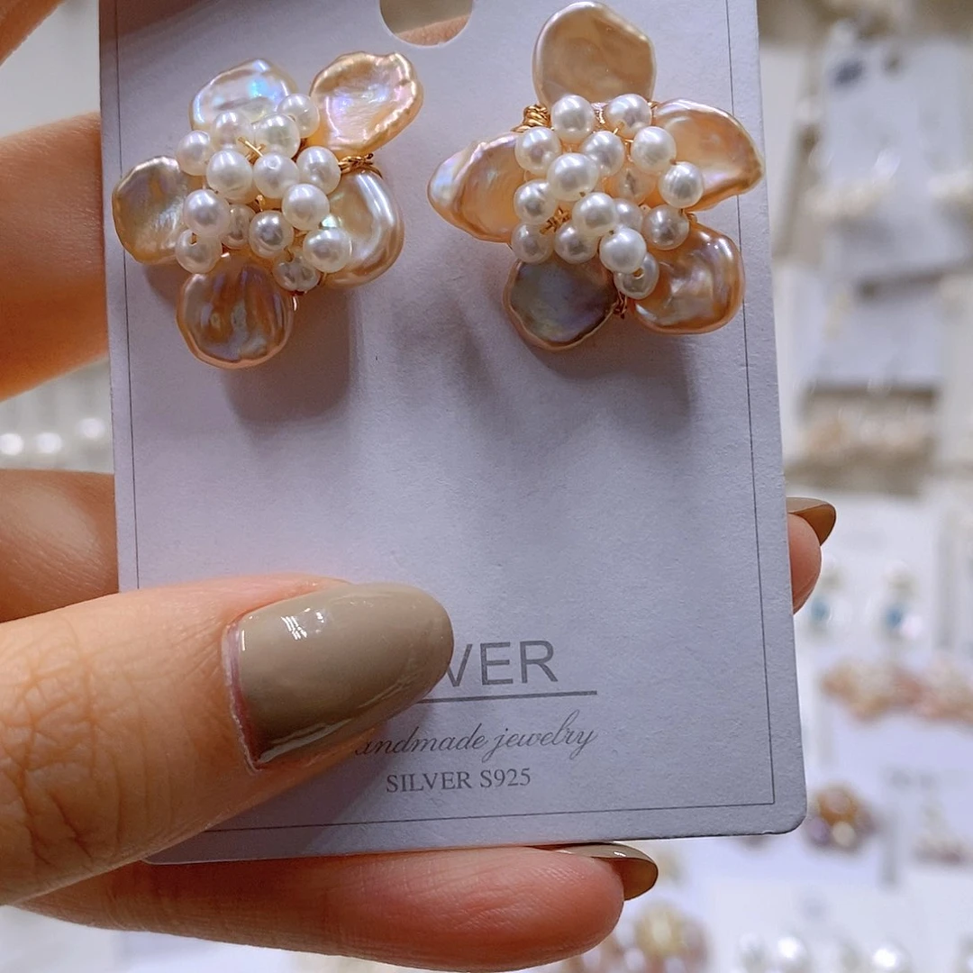 颈饰银S925镶嵌淡水珍珠