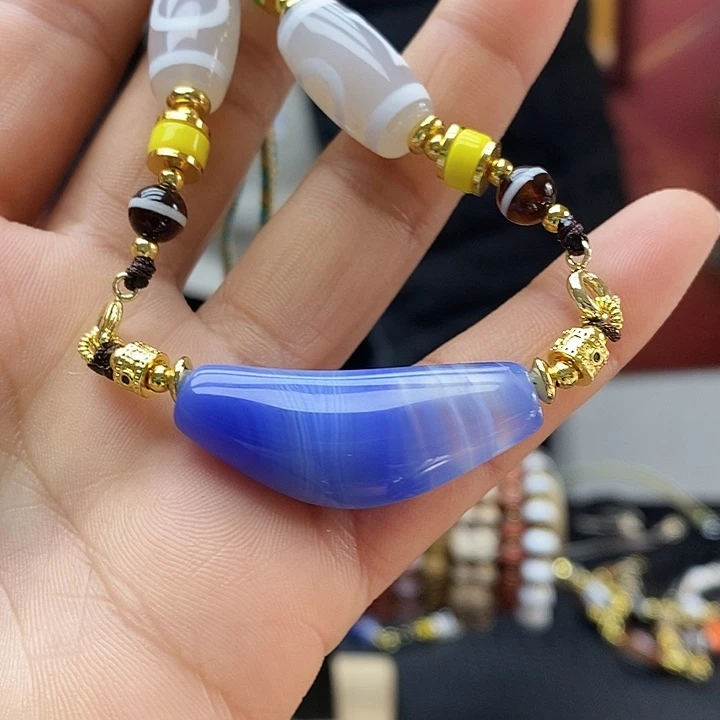 玛瑙/玉髓合金颈饰