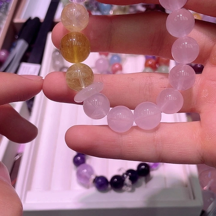 水晶手链未镶嵌粉水