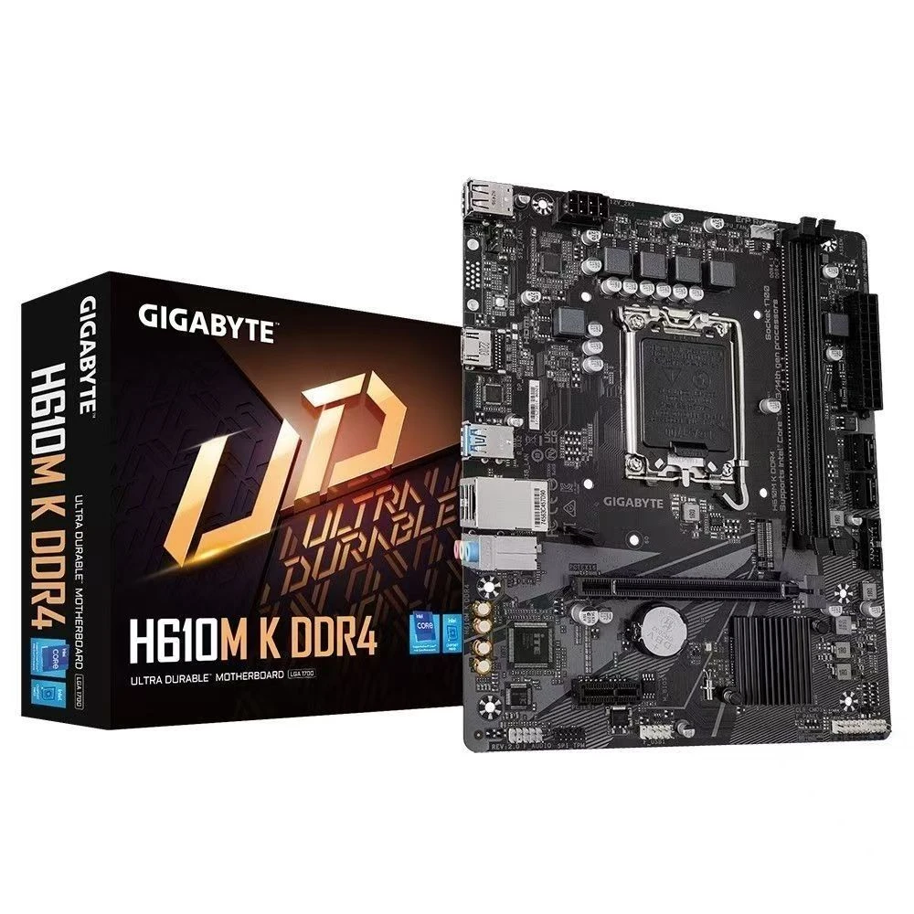 技 H610M-K(H)主板 支持12代/13代CPU-DDR4高清双通供电盒装