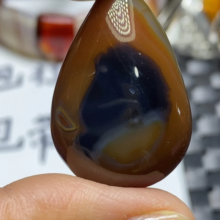 玛瑙/玉髓颈饰未镶嵌白***Ծ